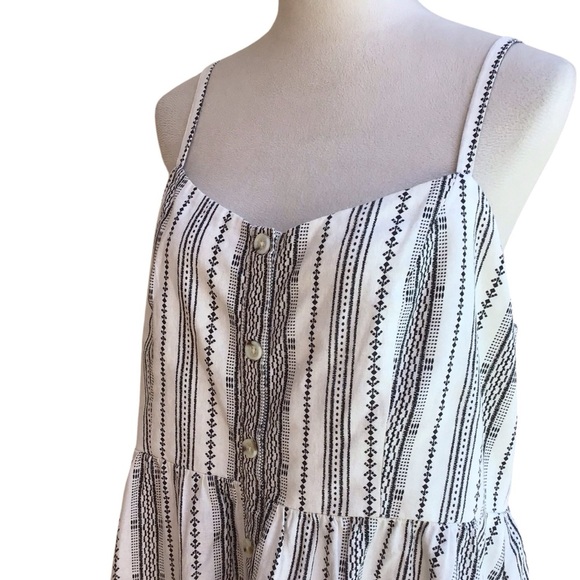 Old Navy Boho Cami Striped Linen Blend Sundress Size XL - Picture 4 of 8